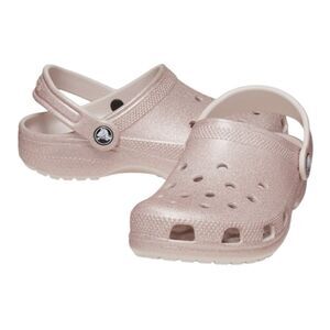 Crocs Clogs Classic Glitter Ballerina Coquette Rosegold Pink Infant Baby Size 5